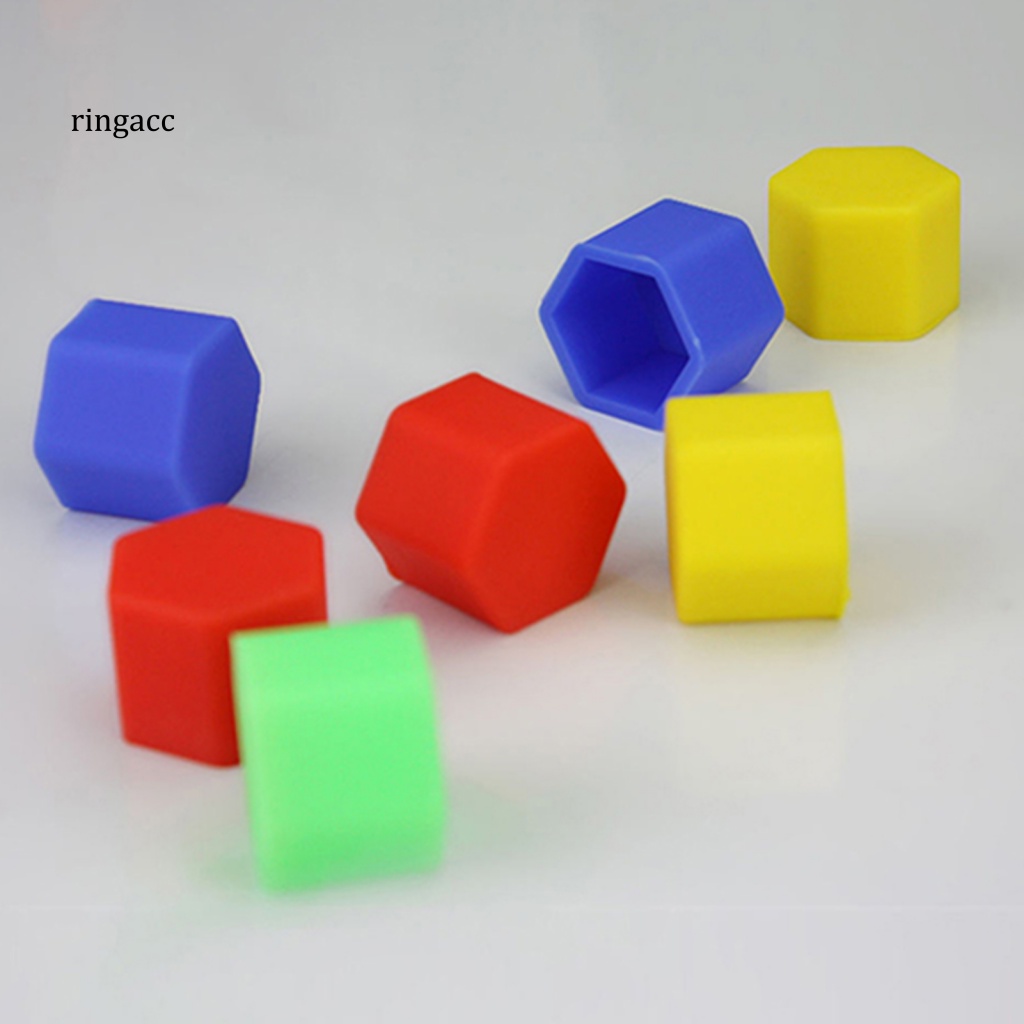 Bộ 20 Nắp Silicone Bảo Vệ Vành Bánh Xe Hơi Chịu Nhiệt Độ Cao 19mm