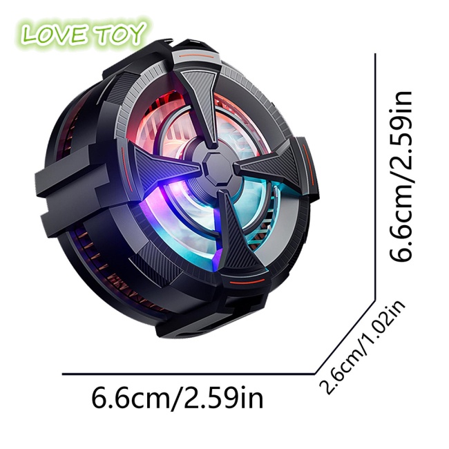 Quạt Tản Nhiệt 2 Trong 1 Gắn Điện Thoại Hỗ Trợ Chơi Game Tiện Dụng