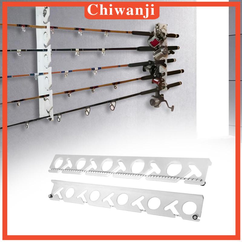 Bộ 2 Giá Đỡ Cần Câu Cá 10 Ngăn 10 Móc Chất Lượng Cao