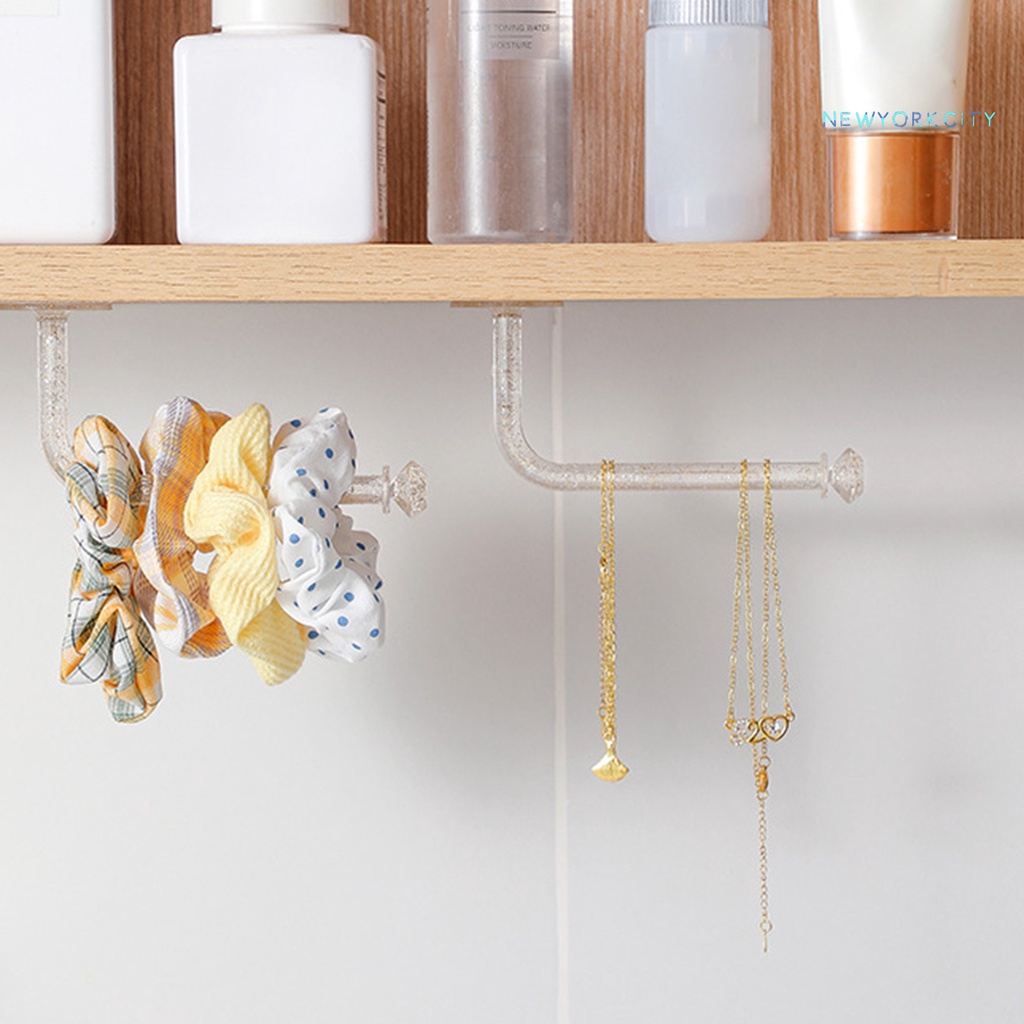 Set 2 Móc Treo Băng Đô Trong Suốt Tiết Kiệm Không Gian