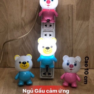 Đèn ngủ led cảm biến gấu an toàn