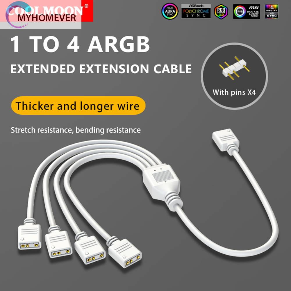 Cáp Chia Cổng 5V 3PIN 1 Sang 2 / 3 / 4 Cho Quạt Máy Tính