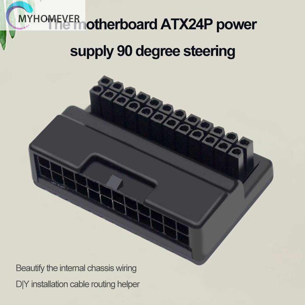 Cáp KếT NốI NguồN ĐiệN ATX 24 Pin Sang 90 Độ 24Pin