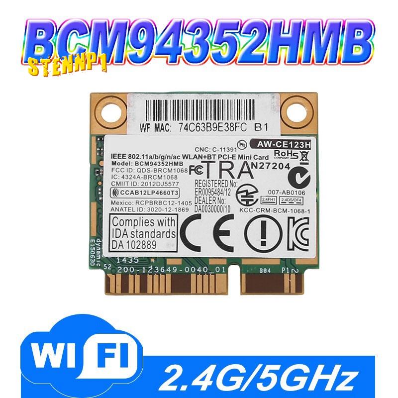 1 Chiếc Thẻ Không Dây AzureWave BCM94352HMB Mini PCIe 802.11AC 867Mhz