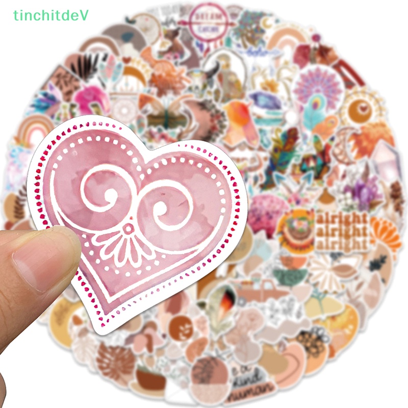 Bộ 100 Miếng Dán Graffiti Phong Cách Boho Trang Trí Xe Hơi / Xe Máy / Laptop