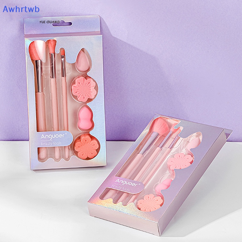 Bộ 7 Cọ Trang Điểm Cán Hồng Xinh Xắn Cho Nữ Mới