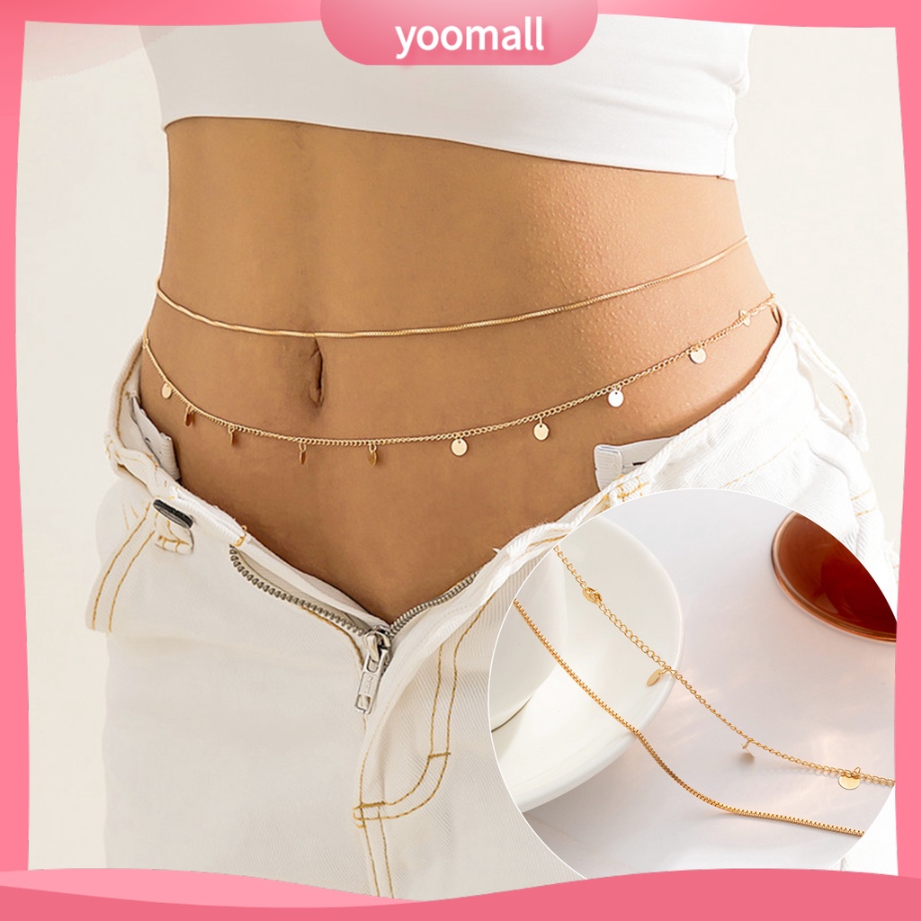 Dây Xích Đeo Hông Hai Lớp Toàn Diện Dùng Mặc Hàng Ngày