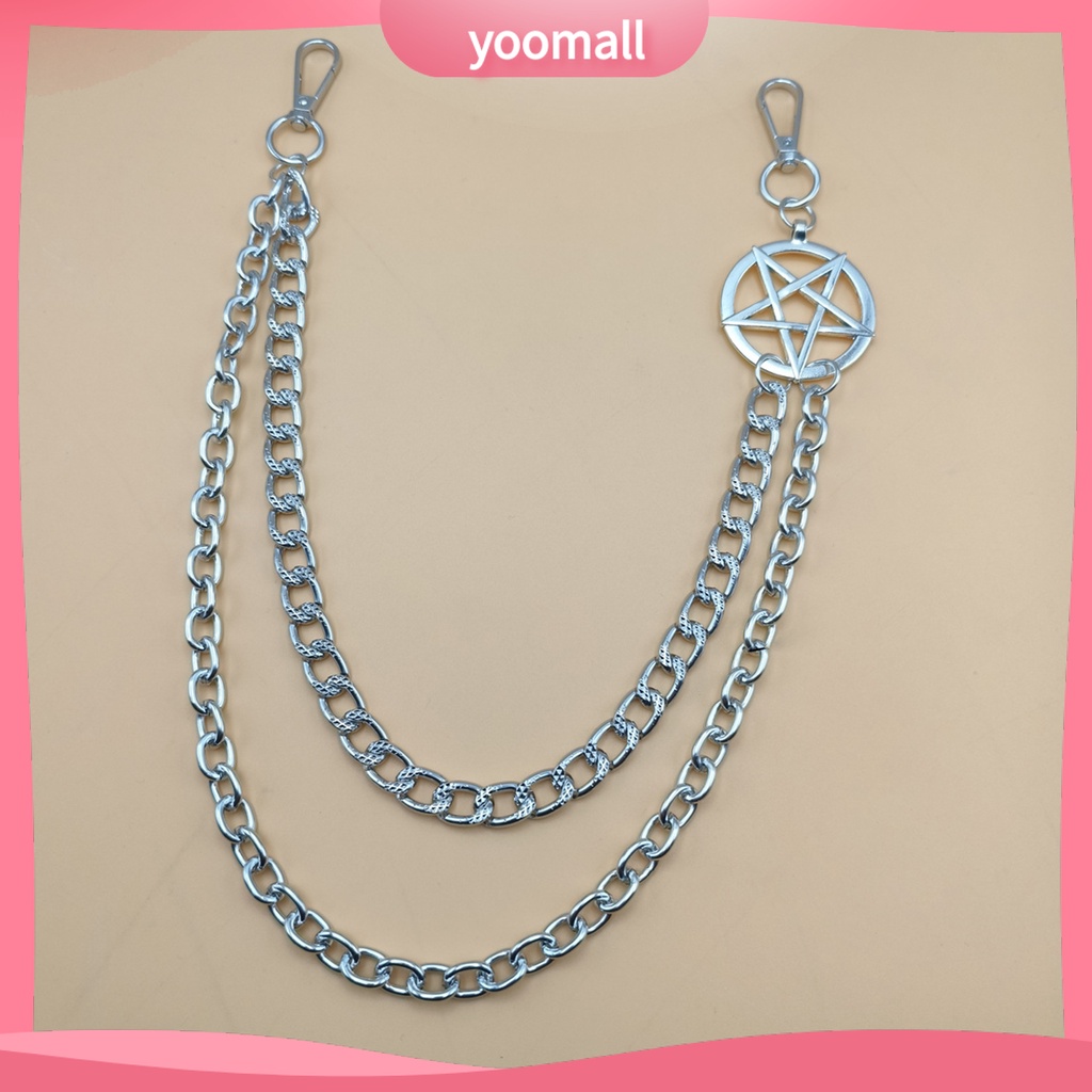 Dây Xích Kim Loại Đeo Thắt Lưng Quần Jean Nhiều Lớp Phong Cách Hip Hop Cho Nam Và Nữ