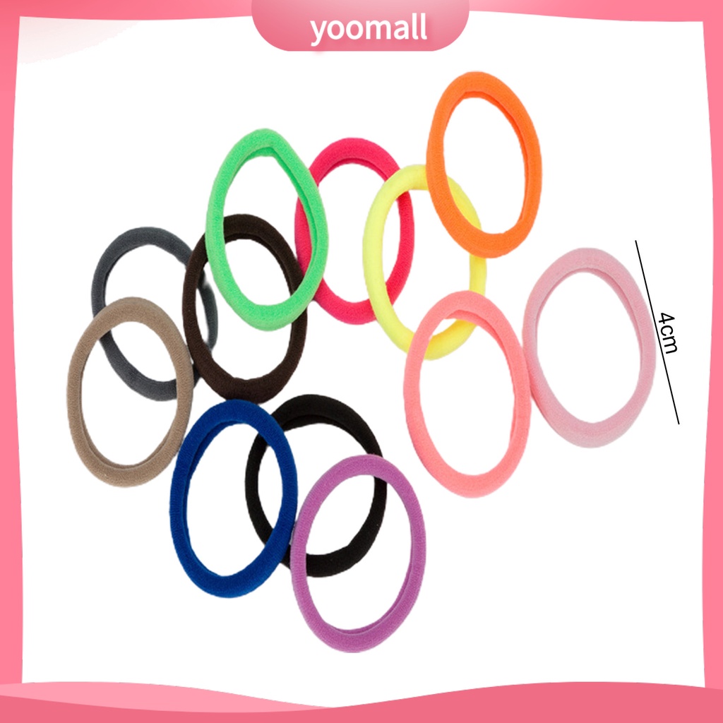 Bộ 30 Dây Cột Tóc Co Giãn Chống Rơi Thiết Kế Đơn Giản