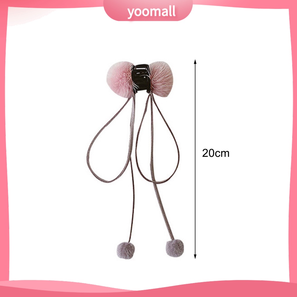 Kẹp Tóc Đính Nơ Ruy Băng Có Răng Nhỏ Xinh Xắn Phong Cách Hàn Quốc Cho Bạn Gái