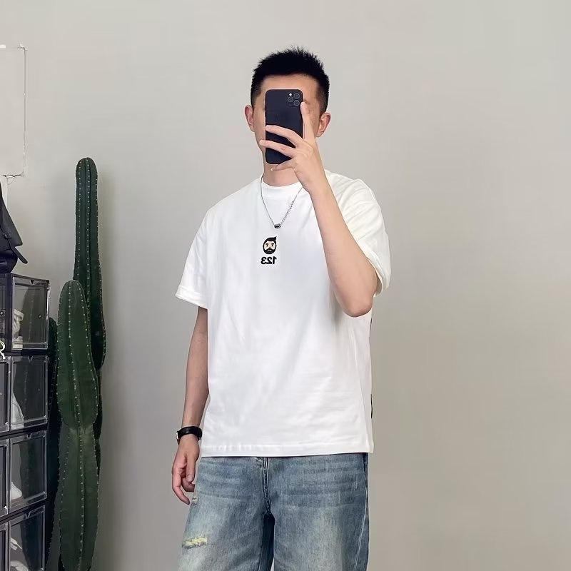 Áo Thun Tay Ngắn Dáng Rộng In Họa Tiết Độc Đáo Thời Trang Mùa Hè Cho Nam