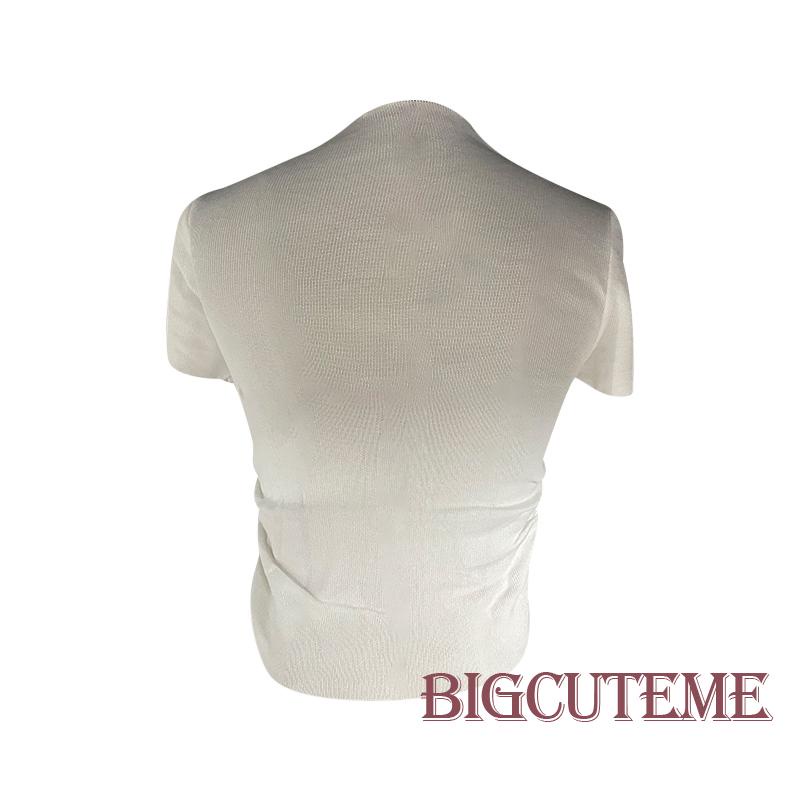 Áo Thun Ngắn Tay Kiểu Dáng Đơn Giản Thời Trang Mùa Hè Cho Nữ