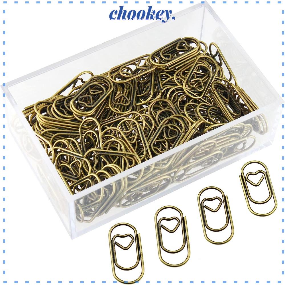 CHOOKEY Set 150 Kẹp Giấy Mini Bằng Thép Không Gỉ