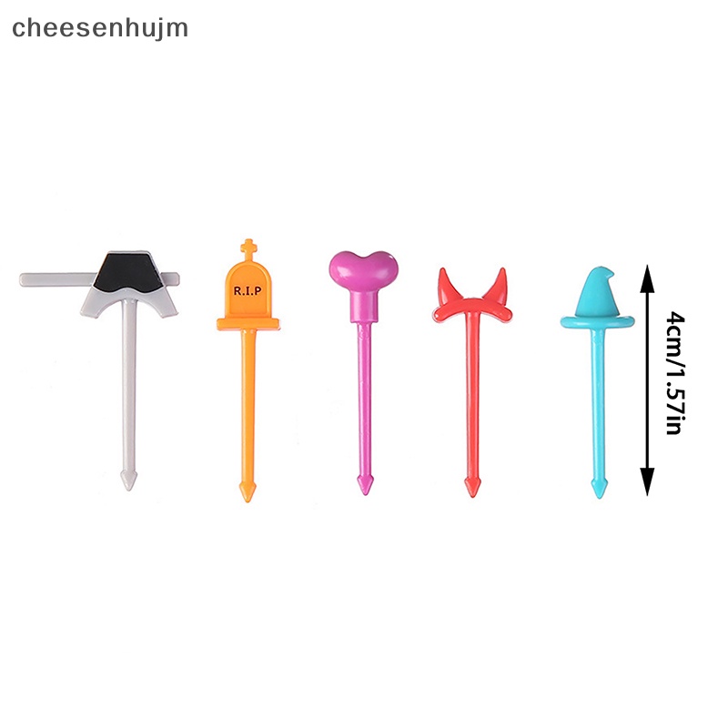 Bộ 5 Nĩa Ăn Trái Cây Họa Tiết Halloween Dễ Thương Bắt Mắt