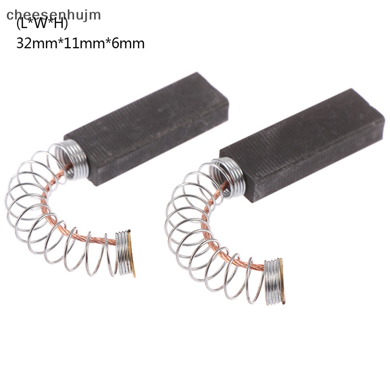 Set 2 Động Cơ Chổi Than 32 * 11 * 6mm Chuyên Dụng Cho Máy Mài Điện