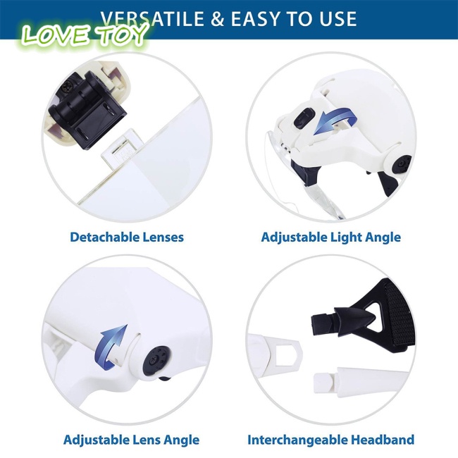 Kính Lúp Nkodok Đa Năng Có Đèn LED Cho Đọc Sách