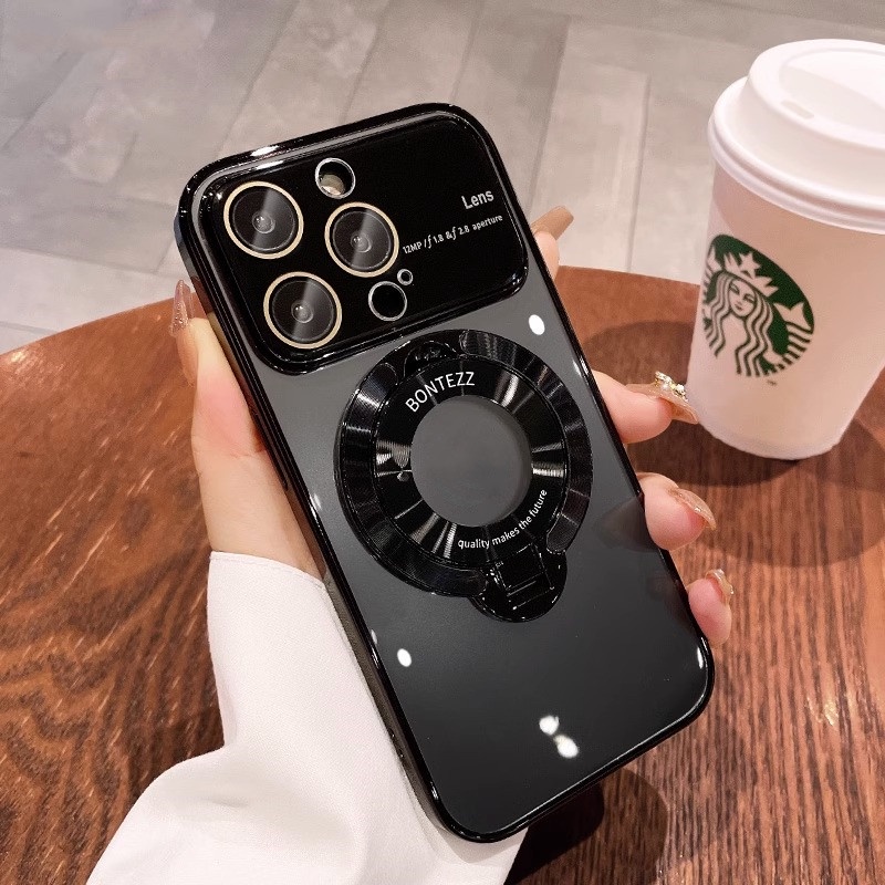 Ốp Điện Thoại Có Giá Đỡ Từ Tính Bảo Vệ Camera Cho iPhone 14 Pro 13 11 12 Pro Max 14Plus