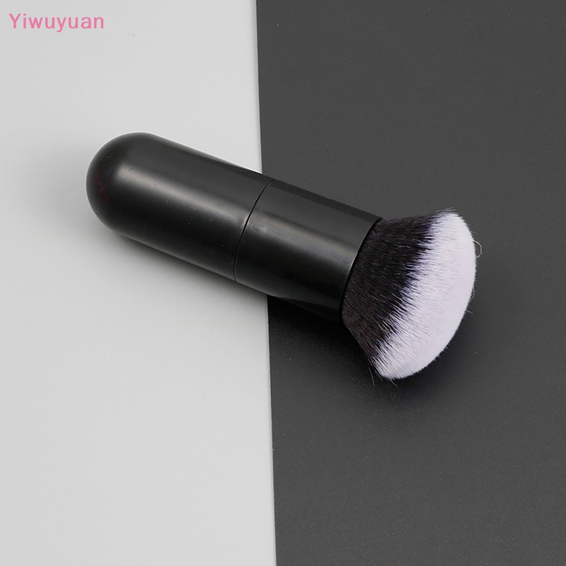 < Yiwuyuan > Cọ Trang Điểm Lông Mềm Cán Tròn Màu Đen Chuyên Nghiệp Cho Nữ