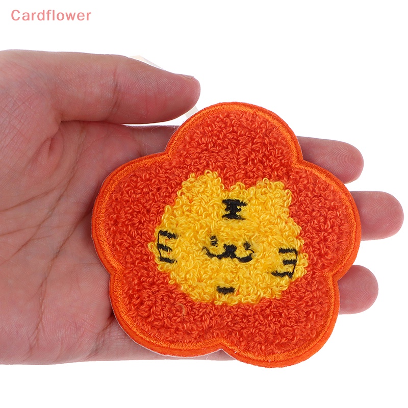 < Cardflower > Móc Khóa Thêu Hình Gấu Nhỏ Dễ Thương Tinh Tế Thời Trang Kèm Thẻ Tên Trang Trí Túi Xách