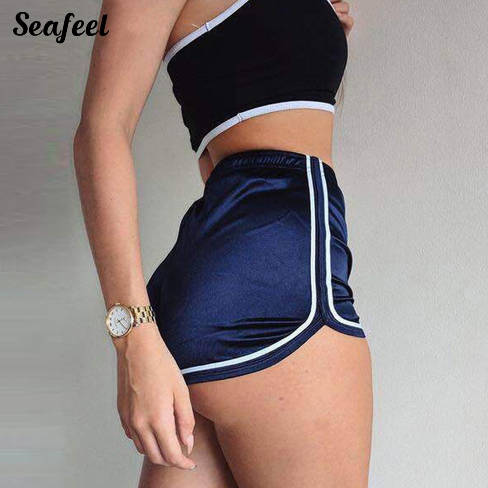 Quần Dài Thể Thao Kẻ Sọc Lưng Thun Co Giãn Tốt Thời Trang Mùa Hè Cho Nữ