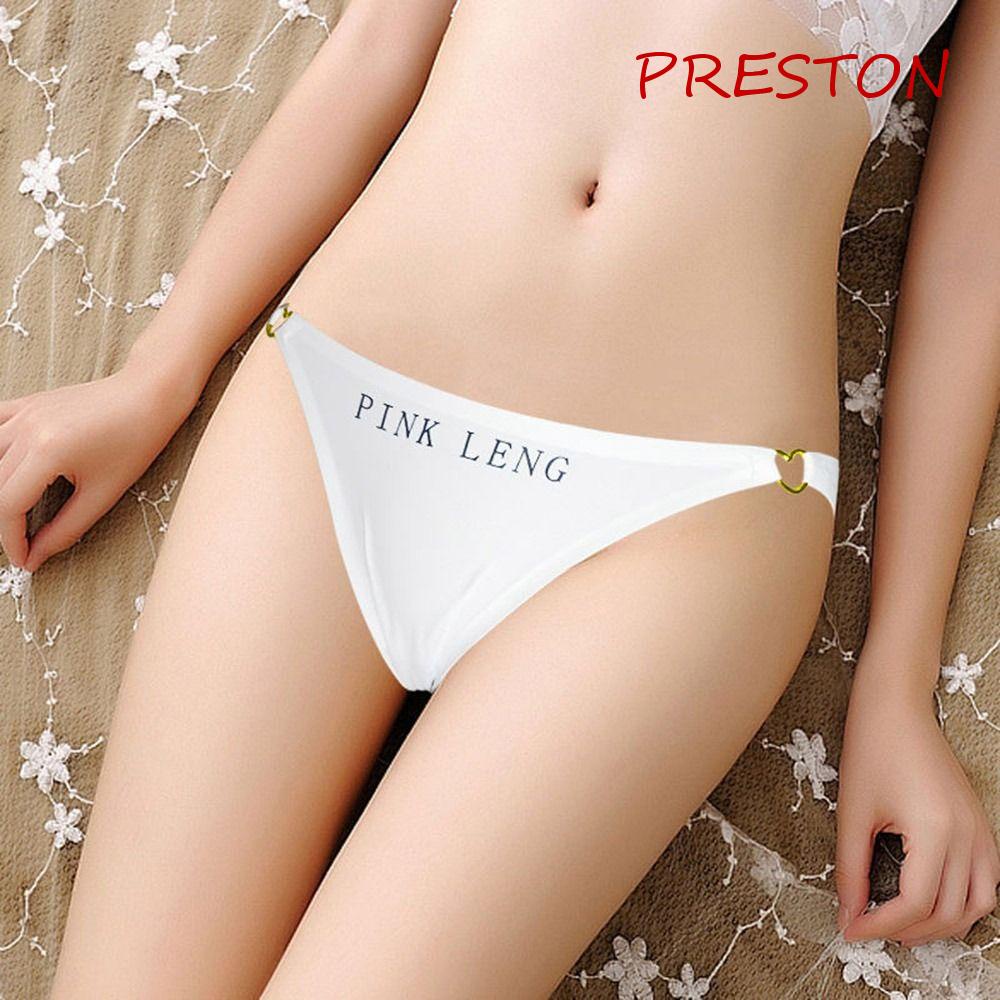 Quần Lót Lụa Lạnh Màu Sắc Trơn In Chữ Thoải Mái Thời Trang Cho Nữ