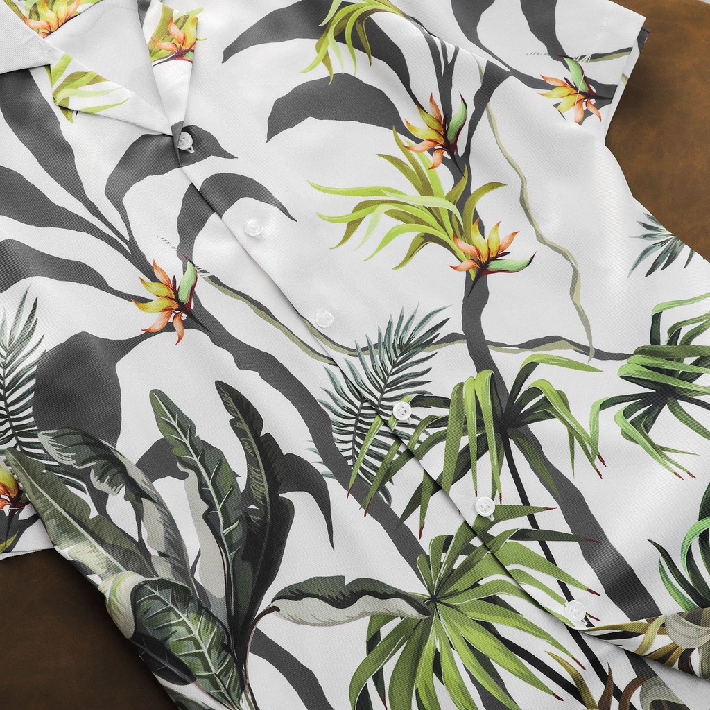 Áo Sơ Mi Nam Tay Ngắn Chất Liệu Chun Chéo Thoáng Mịn Ozon FAPAS