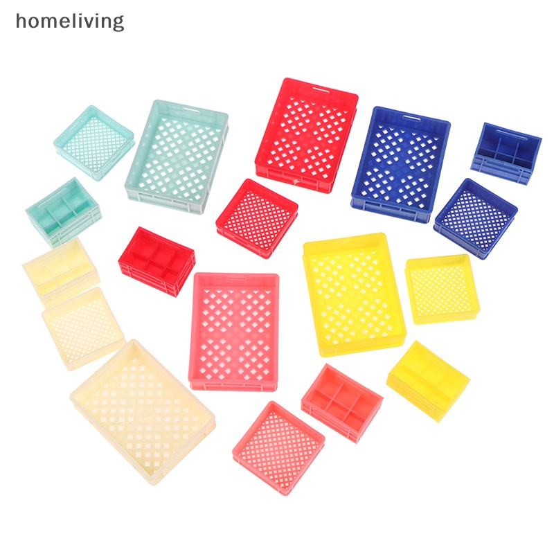 Bộ 3 Giỏ Đan Tay Bằng Nhựa Dùng Đựng Rau Củ Quả Trang Trí Nhà Búp Bê