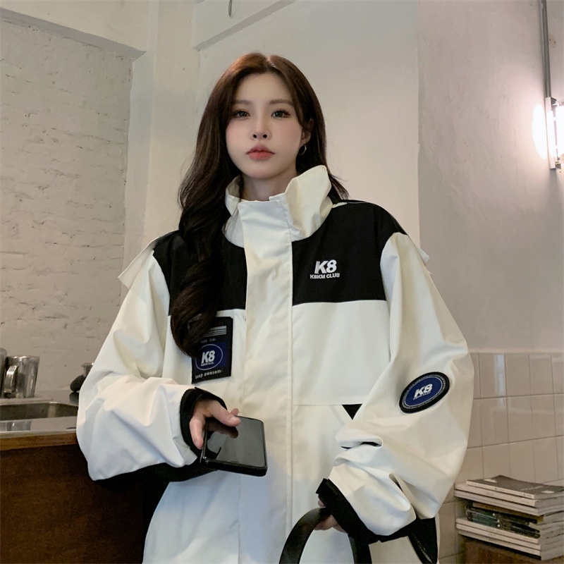 Áo Khoác Gió Ba Trong Một Phong Cách Mỹ 2023 Mới Mẻ Cho Cặp Đôi