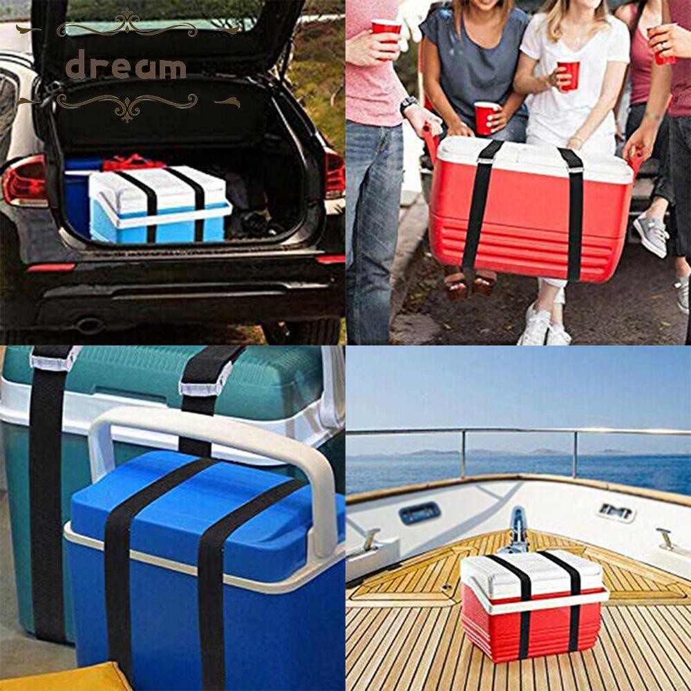 【DREAMLIFE】Lashing Straps Heavy Duty Black Securing Fasten Adjustable Car roof rack