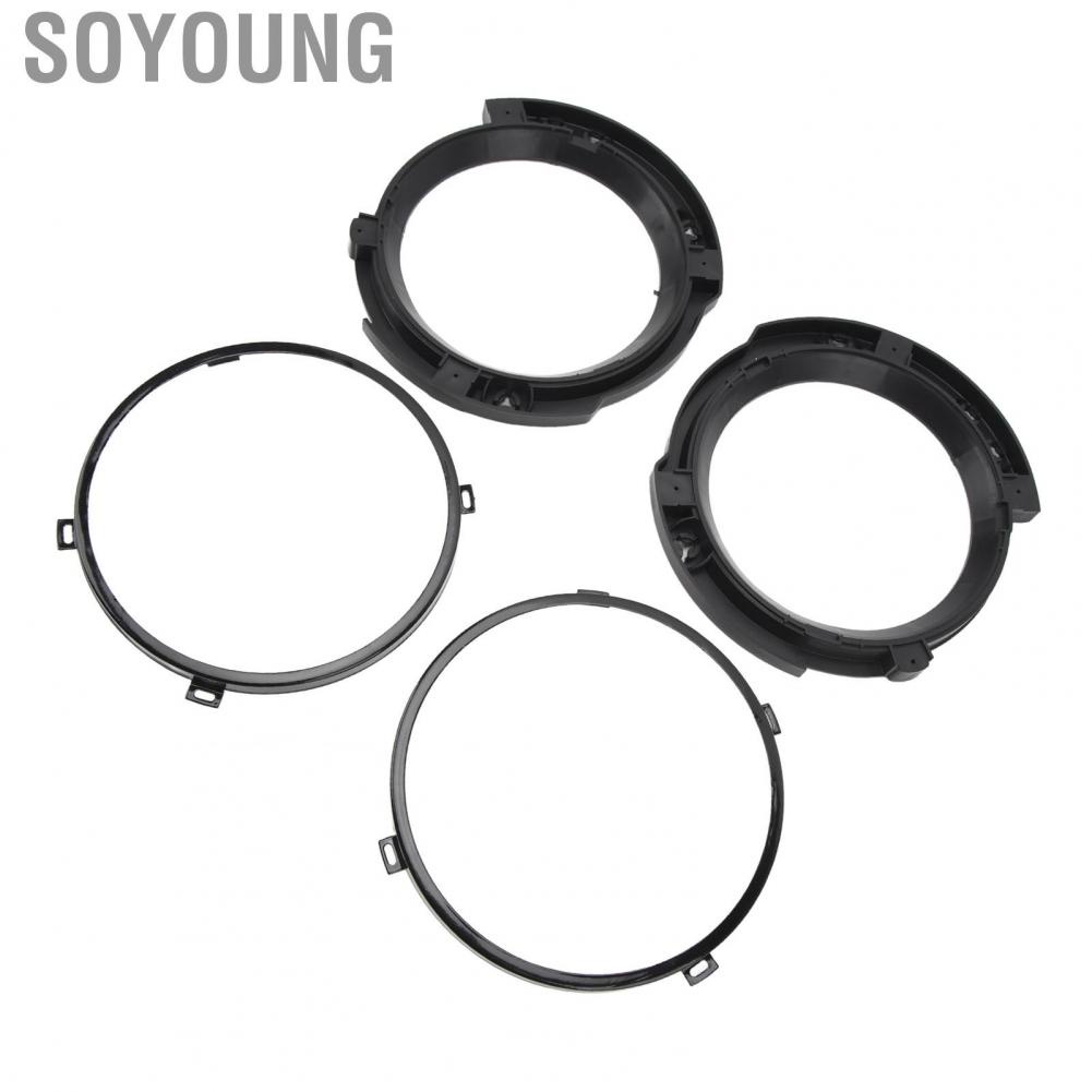 Soyoung Car Headlamp Mounting Bracket Ring Trim Headlight Stable 7 Inch for Wrangler JK 2007 To 2018