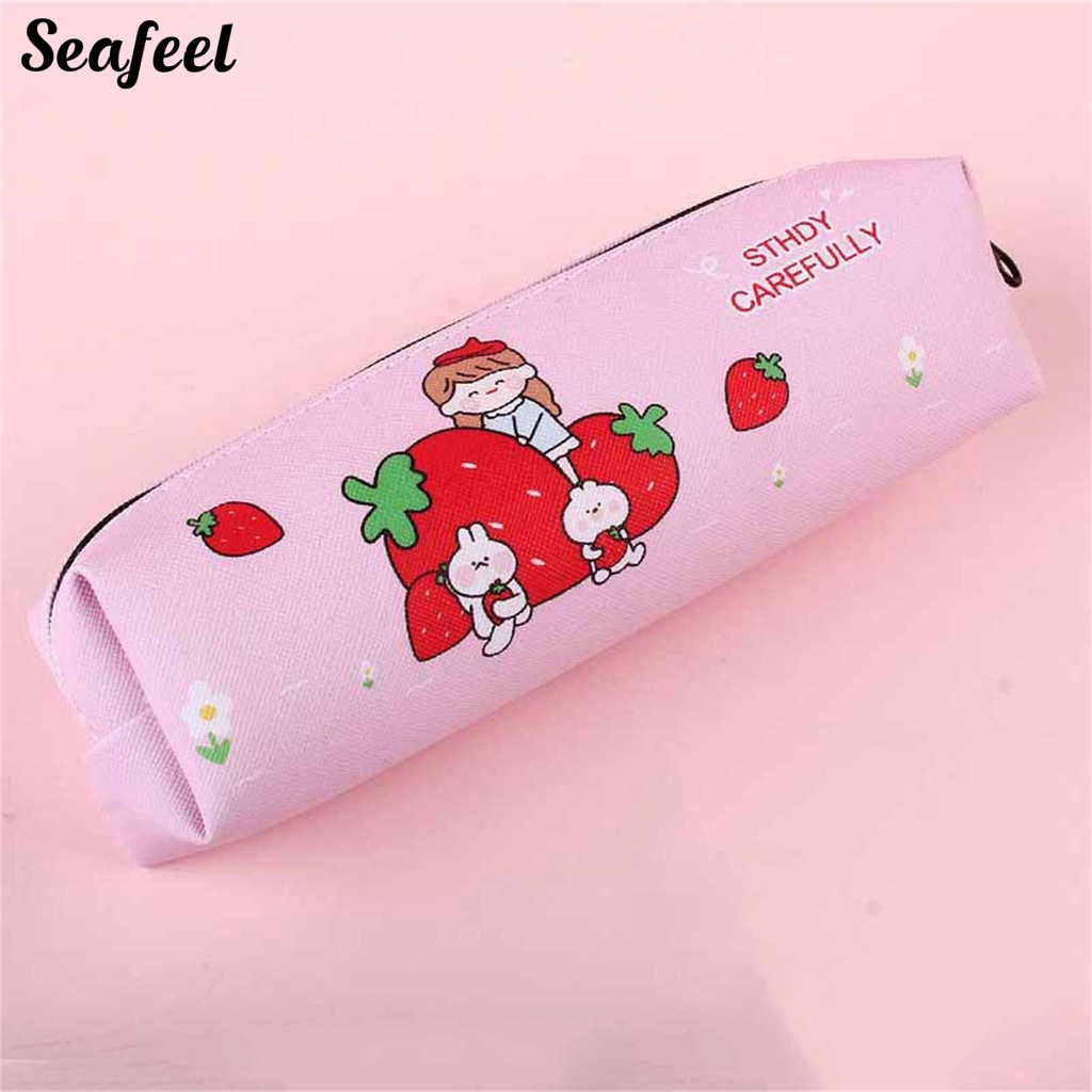 Túi Đựng Bút Bằng Vải Chống Nước Sức Chứa Lớn Trang Trí Đa Ứng Dụng