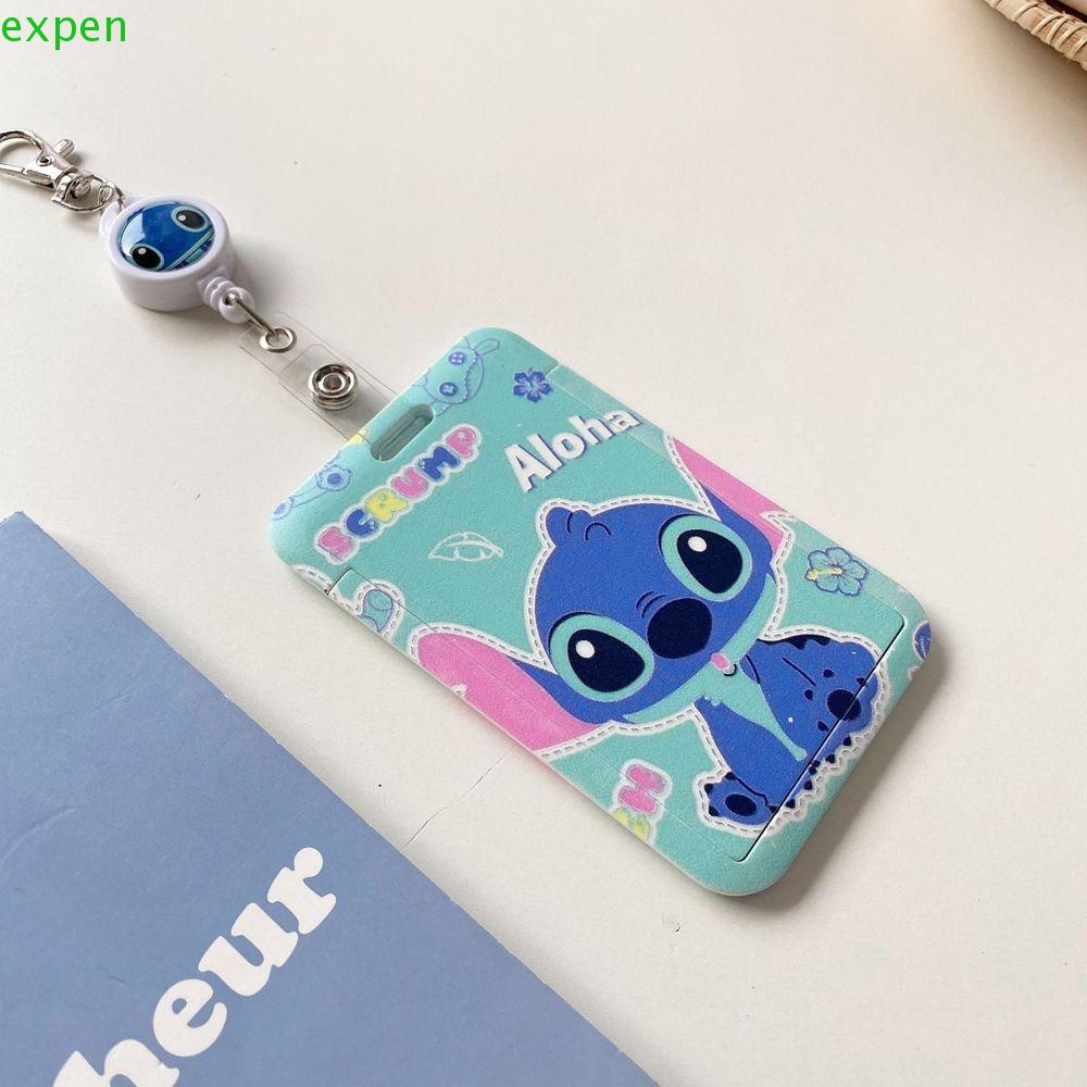 EXPEN Ví Đựng Thẻ ID / Thẻ Ngân Hàng Hình Gấu Duffy Stitch Có Khóa Thu Gọn Tiện Dụng
