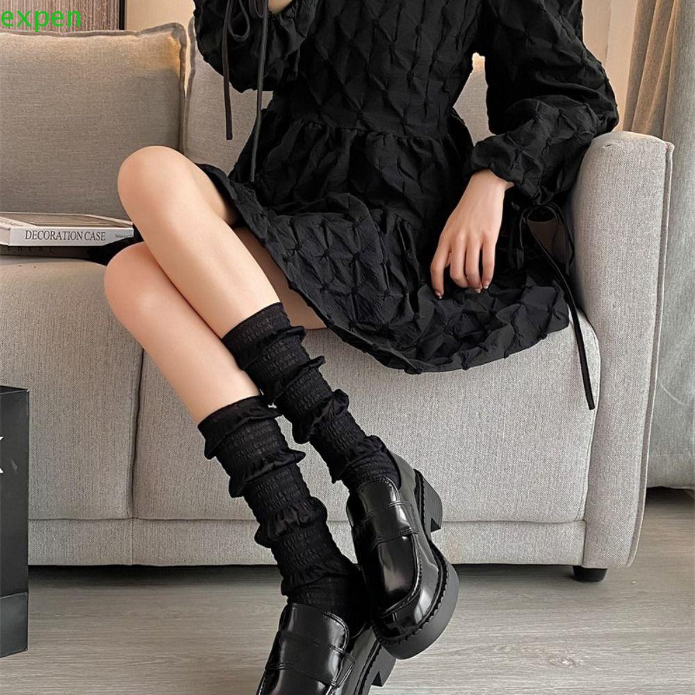 EXPEN Đôi Vớ Thoáng Khí Họa Tiết Dễ Thương Thời Trang Cho Nữ