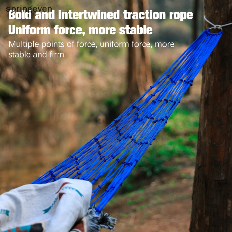 Võng Lưới Đan 10 Sợi nylon Dày Dặn Nhỏ Gọn Dễ Dàng Mang Theo Trong Nhà / Ngoài Trời