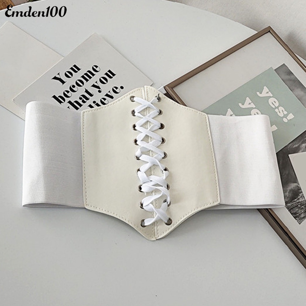 Thắt Lưng Giả Da Bản Rộng Co Dãn Định Hình Cơ Thể