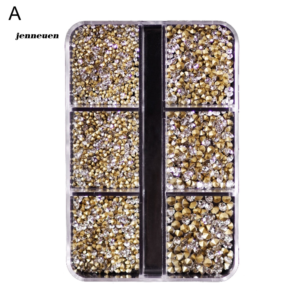 1 Hộp Phụ Kiện Đá 3D Trang Trí Móng Tay Nghệ Thuật