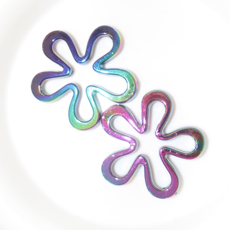 Vòng cổ / Vòng Tay / Khuyên Tai Hình Hoa Năm Cánh Bằng Acrylic UV DIY