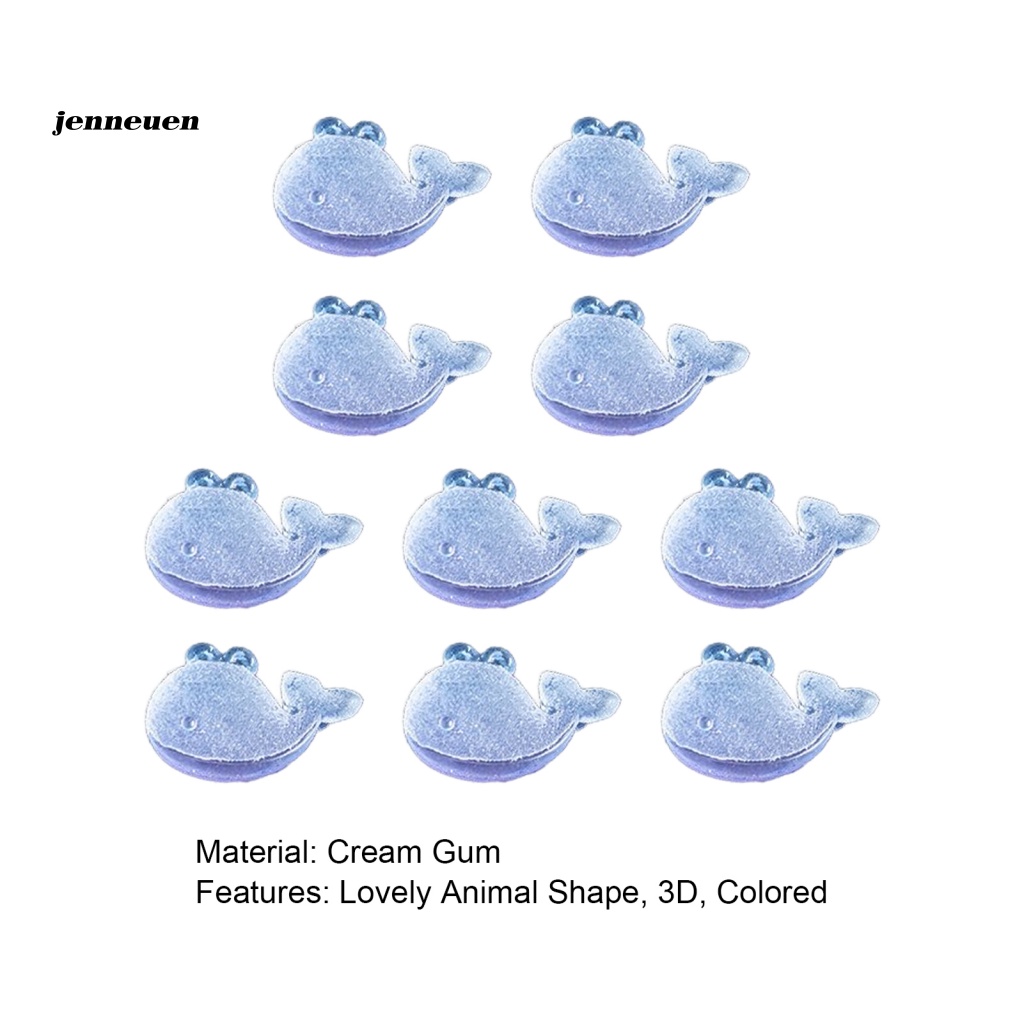 Set 10 Phụ Kiện Trang Trí Móng Tay Nghệ Thuật Đa Năng Hình Dạng Dễ Thương Cho Nữ