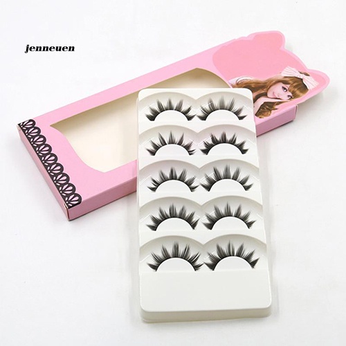 Bộ 5 Cặp Lông Mi Giả Mềm Mại Dài Và Dày Tự Nhiên