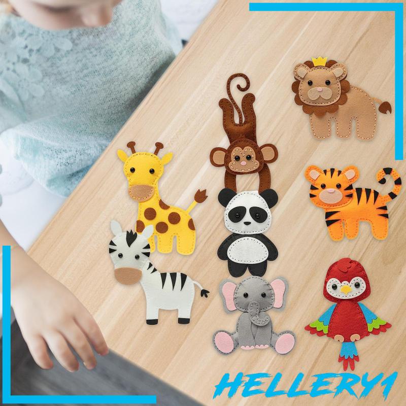 Bộ Dụng Cụ May Vá Thủ Công Bằng Vải Nỉ Hình Động Vật DIY Dành Cho Trẻ Em