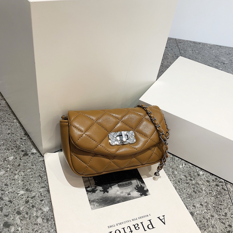 Túi Đeo Chéo Dây Xích Hình Thoi Đơn Giản Thời Trang Mùa Hè Phong Cách Hàn Quốc Cho Nữ