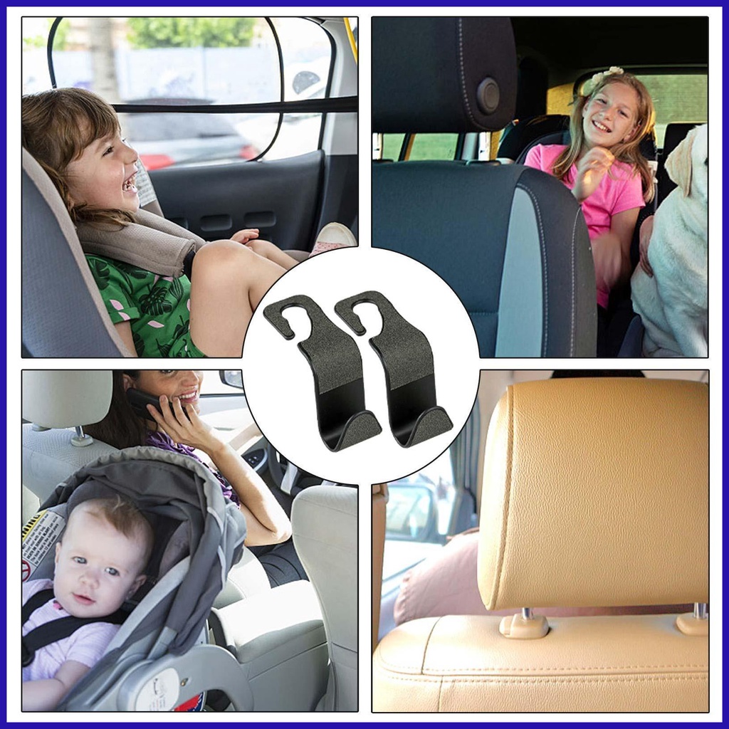 Set 2 Móc Treo Túi Xách / Ghế Ngồi Xe Hơi Họa Tiết Bầu Trời Sao Lấp Lánh