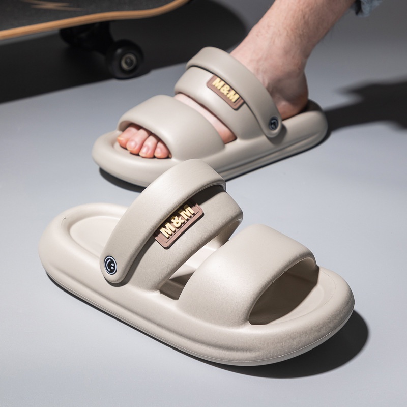 GUDETU01.Sandal Đế Mềm Thời Trang Dành Cho Nam Giới Xăng đan Đế Xuồng Thời Trang Cho Nữ Dép Đi Trong Nhà Thiết Kế Đơn Giản Thời Trang Dành Cho Mùa Hè