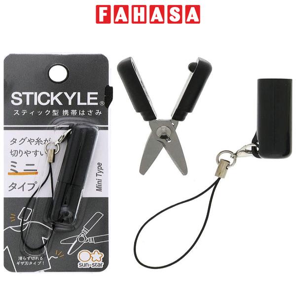 Kéo Mini Stickyle Có Nắp Đậy - Sun-star S3719731 - Màu Đen