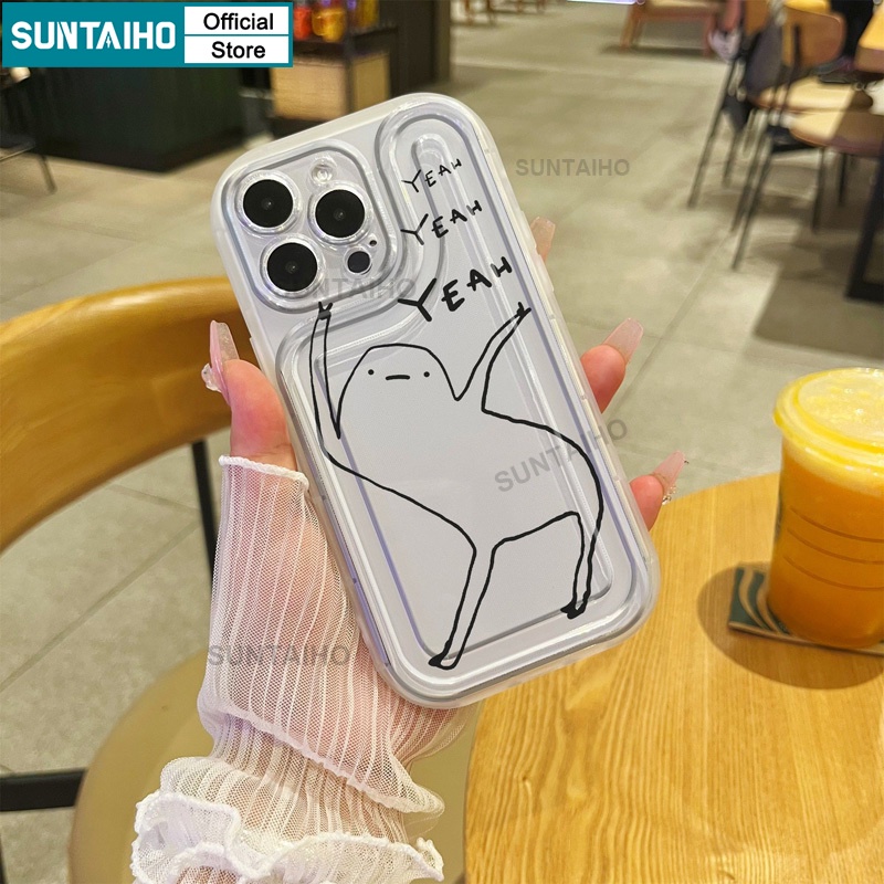 Ốp Điện Thoại Silicon Mềm In Hình Hoạt Hình Vui Nhộn Cho Iphone 7 Plus Xr Xs Max 11 12 13 Pro 14Pro 14Promax 14