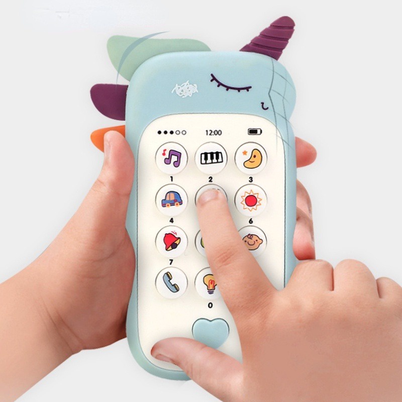 Điện thoại di động cho bé Mô hình âm nhạc Điện thoại âm thanh Đồ chơi ngủ Teether Điện thoại di động mô phỏng Trẻ em Đồ chơi dạy sớm Đồ chơi trẻ em Quà tặng trẻ em