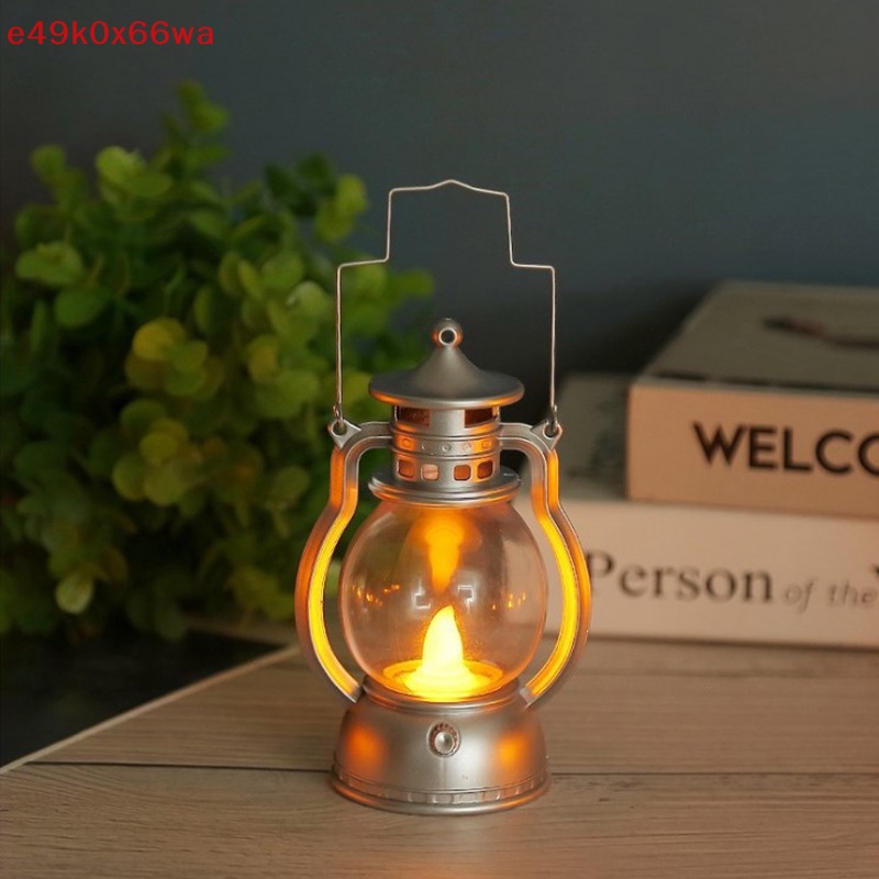 Đèn dầu Retro Halloween trang trí LED nhỏ Nhà Bên đèn lồng mới
