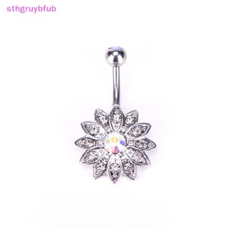 Khuyên Rốn Hình Hoa Đính Đá Pha Lê