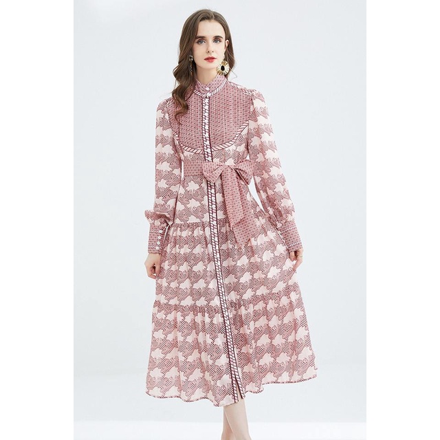 Đầm Maxi Phong Cách Retro 20237