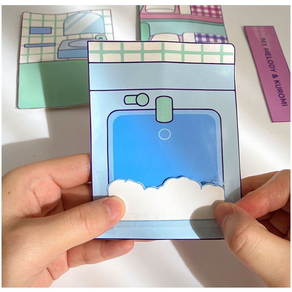 ⚡VẬN CHUYỂN NHANH⚡⚡ Sách Sticker Hoạt Hình Sanrio Trò   Tự Làm Cuốn Sách Yên Tĩnh Đồ   Trẻ Em Dễ Thương Kuromi My Melody Anime Girls Quà Tặng Bạn Bè Quà Tặng Sinh Nhật Đồ   Cho Trẻ